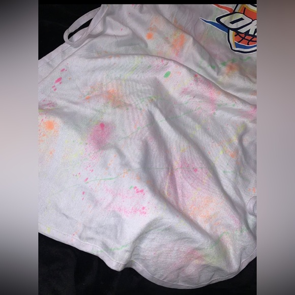 Tail Gating Since 1885 NBA Thunder White Spray Painted Apron One Size NWOT - Picture 3 of 5